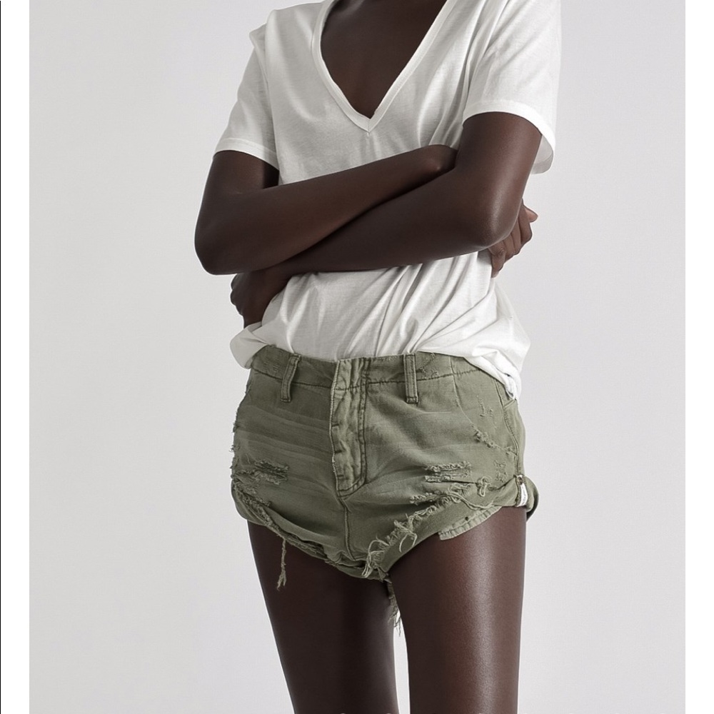 One Teaspoon Militaire Drill Sailor Short Green 💫